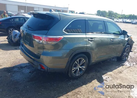 2016 Toyota Highlander Xle V6 from USA, damaged, VIN 5TDJKRFH6GS263522